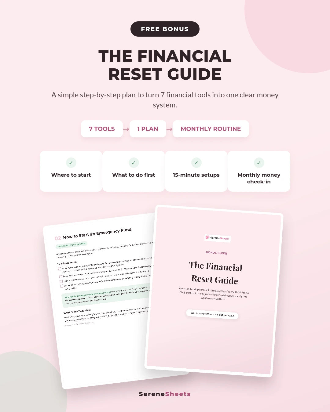 Debt-Free & Savings Bundle — 7 Financial Templates for Google Sheets & Excel
